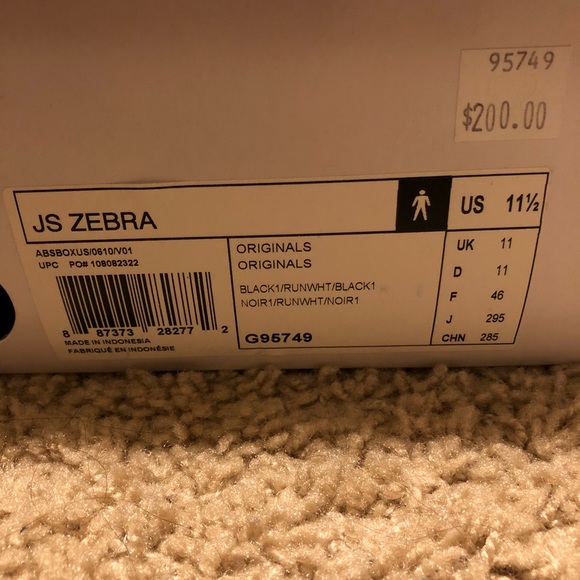 Adidas x Jeremy Scott Zebra Family matching shoes - Picture 7 of 7